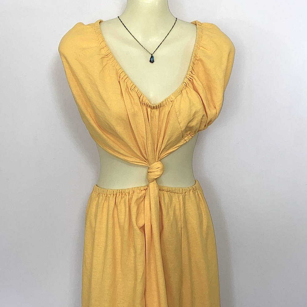 Farm Rio 2 Piece Maxi Dress Skirt and Top Knotted Waist NWOT small - Picture 4 of 9